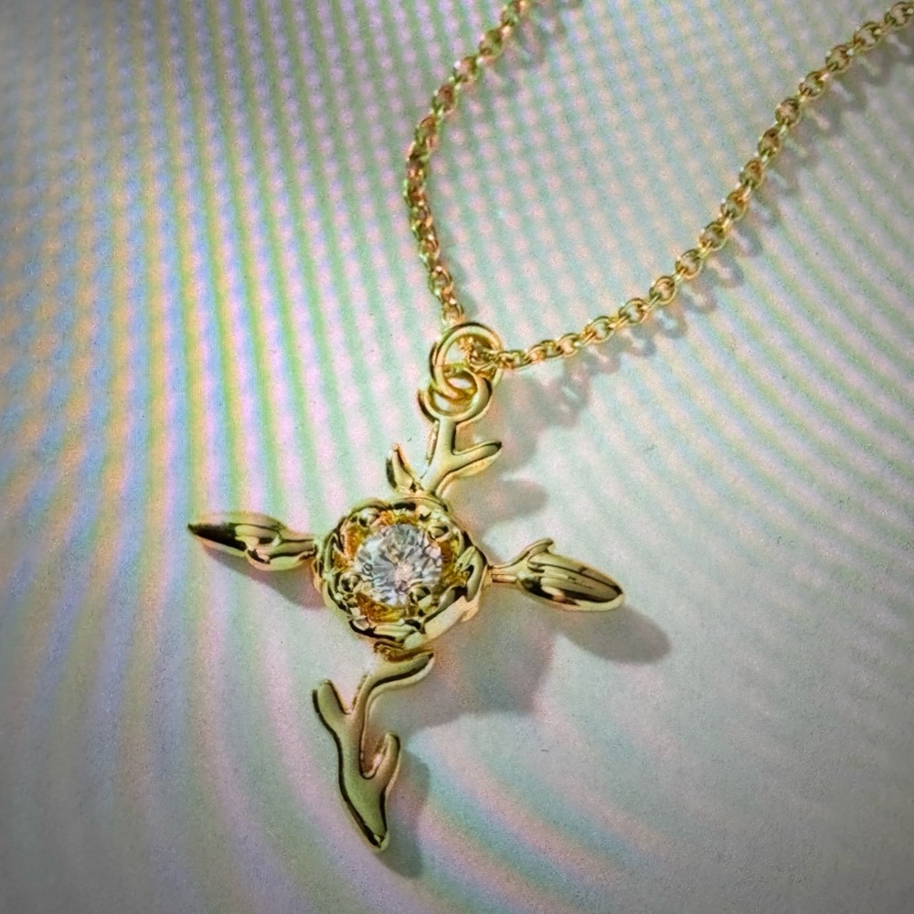 Uncommon James Rose Cross Pendant Necklace in Gold SOLD OUT